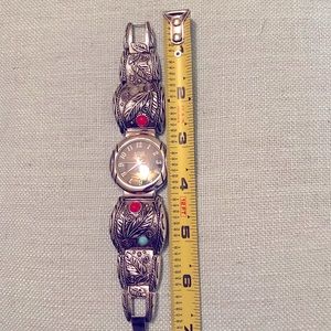 Vintage turquoise rare Navajo sterling silver Watch